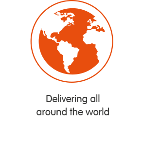 Delivering all around the world